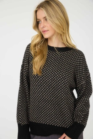 Mini Jacquard Crew Sweater