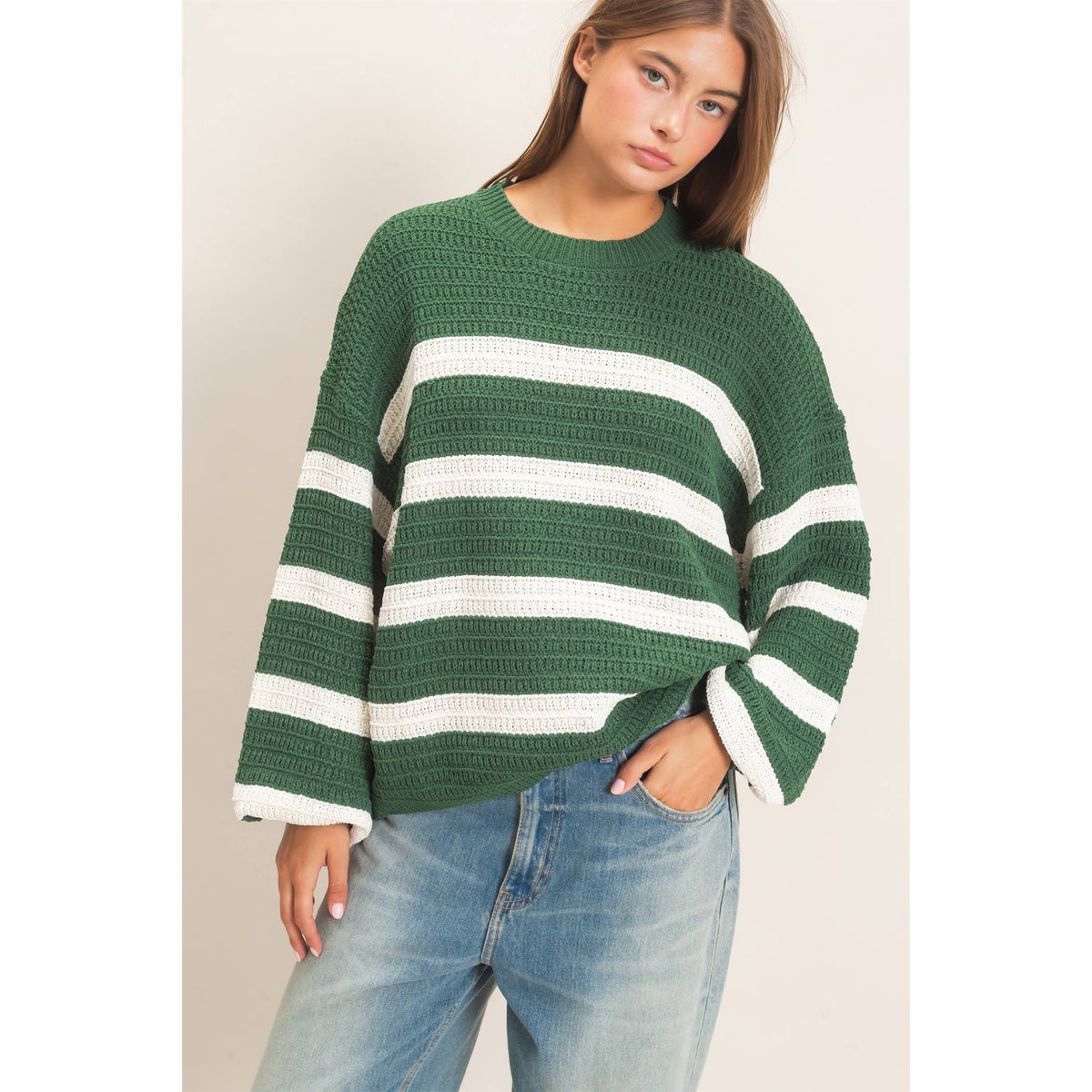 Striped Oversized Sweater