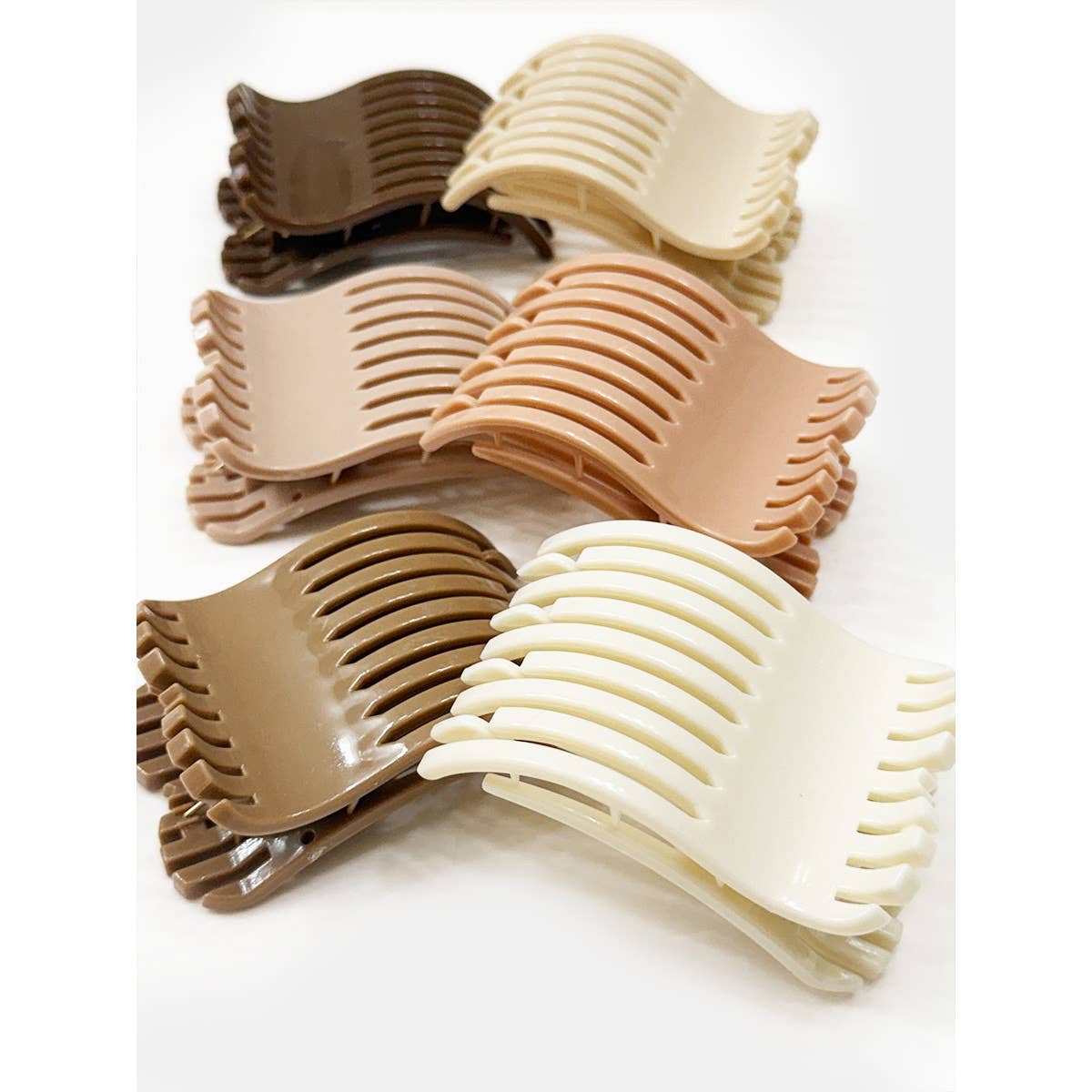 Neutral Colors of Flat Hair Clips