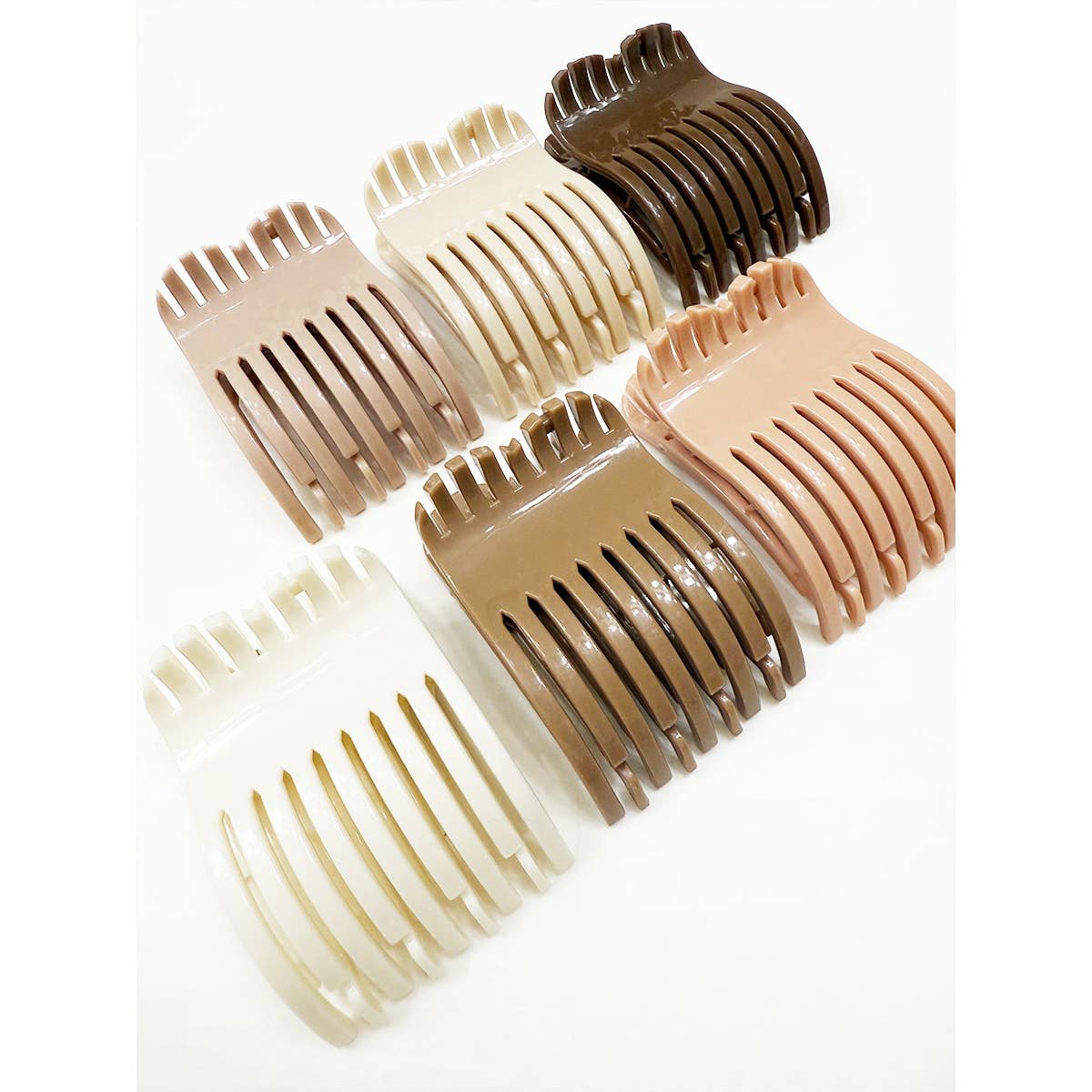 Neutral Colors of Flat Hair Clips