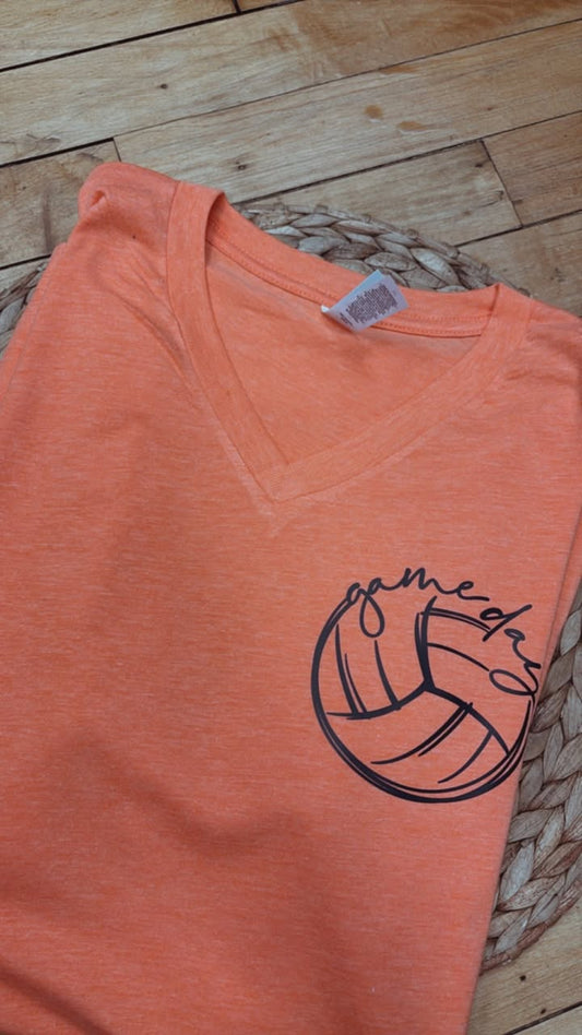 Script Game Day Volleyball Tee