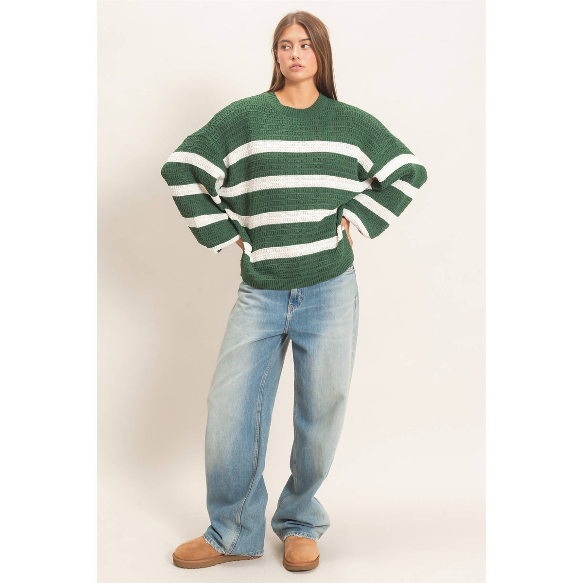 Striped Oversized Sweater