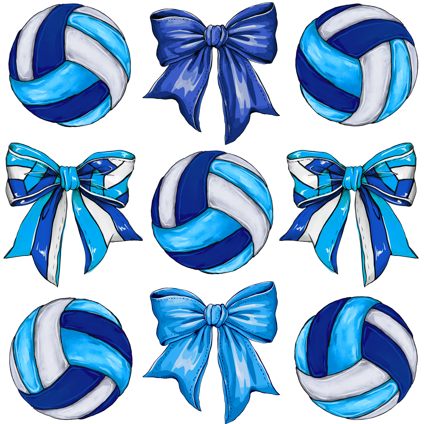 Coquette Volleyball Bow Tee