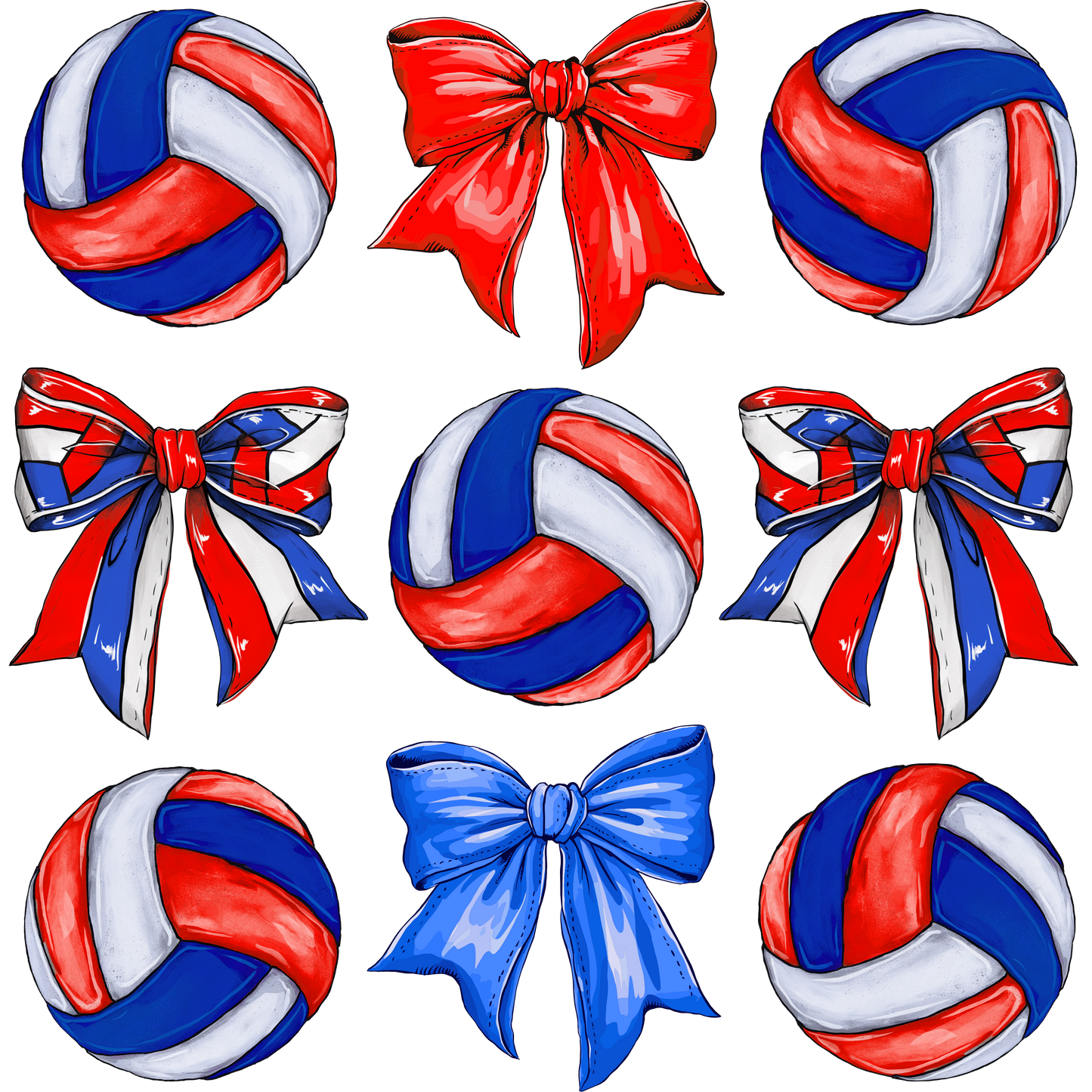 Coquette Volleyball Bow Tee