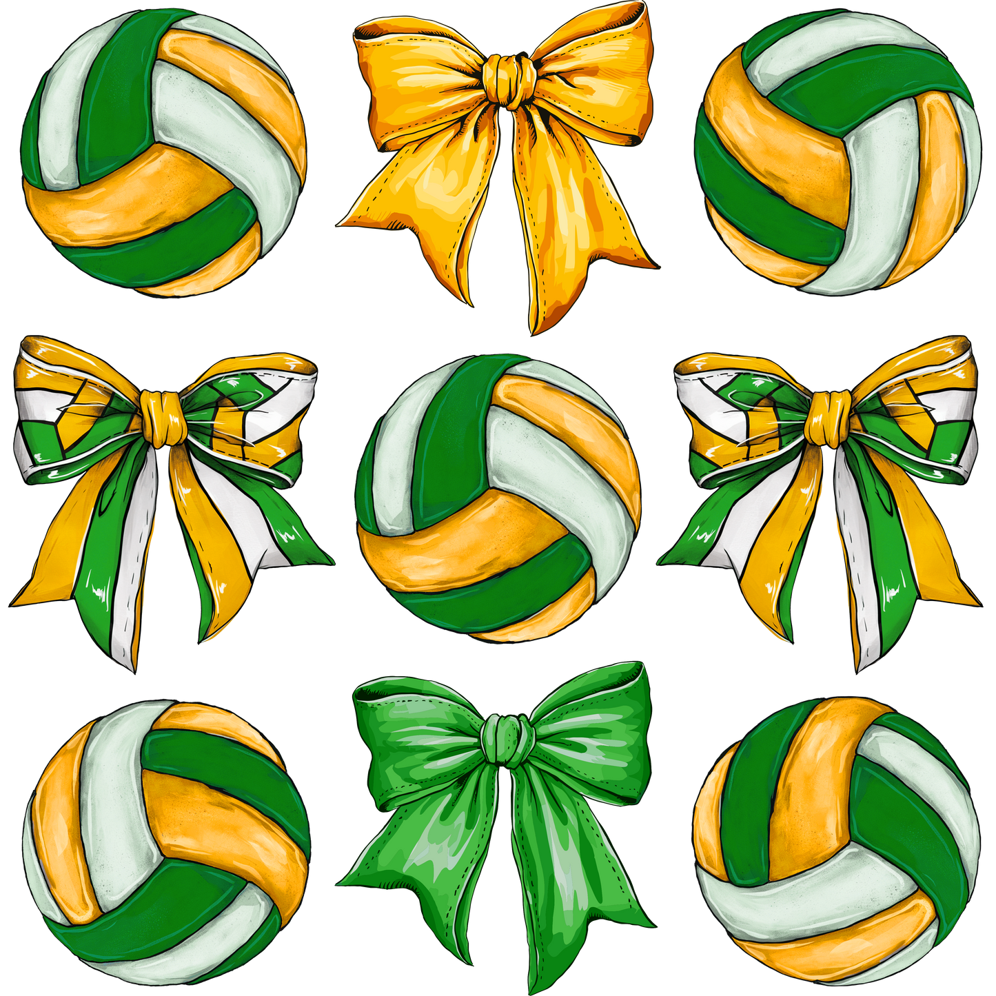 Coquette Volleyball Bow Tee