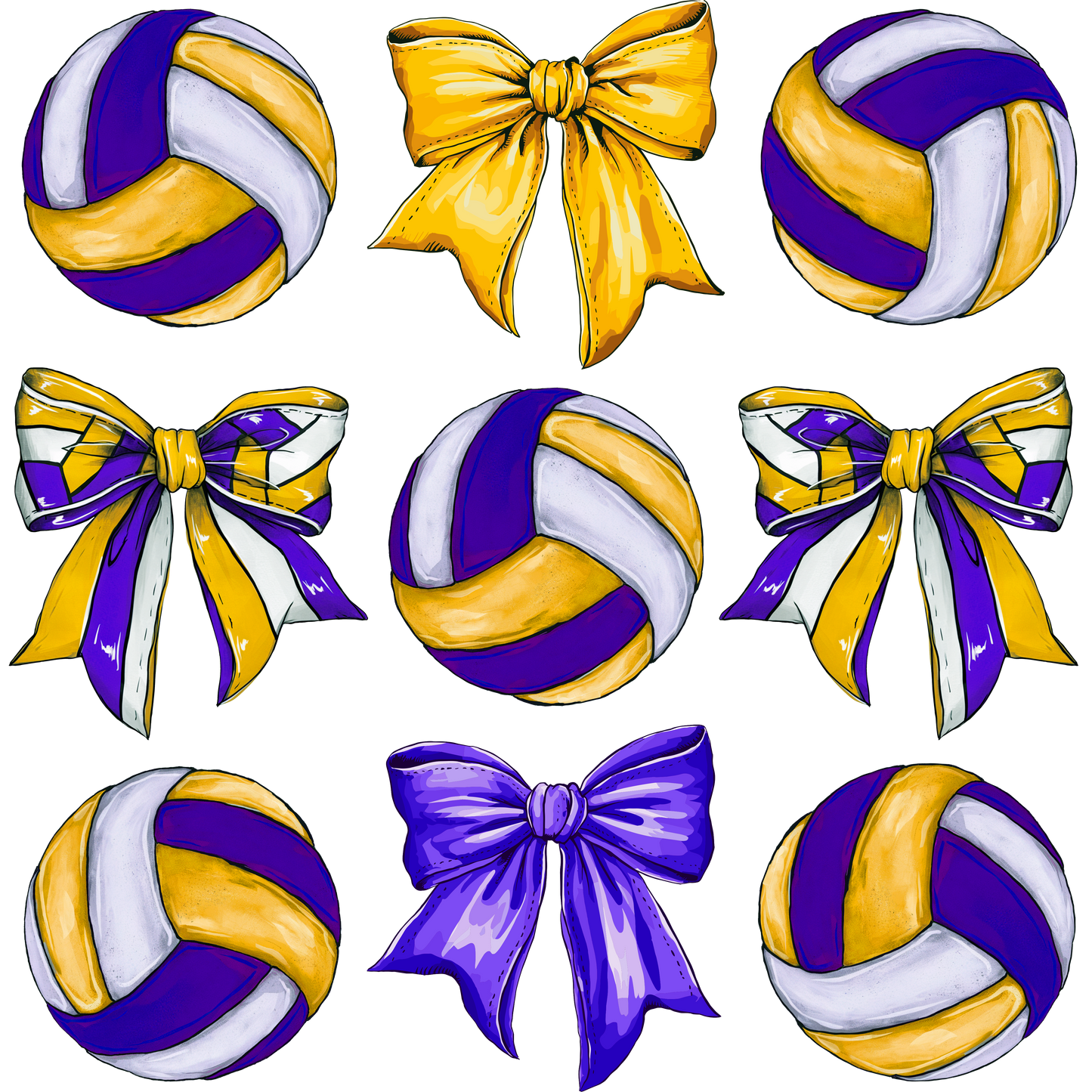 Coquette Volleyball Bow Tee