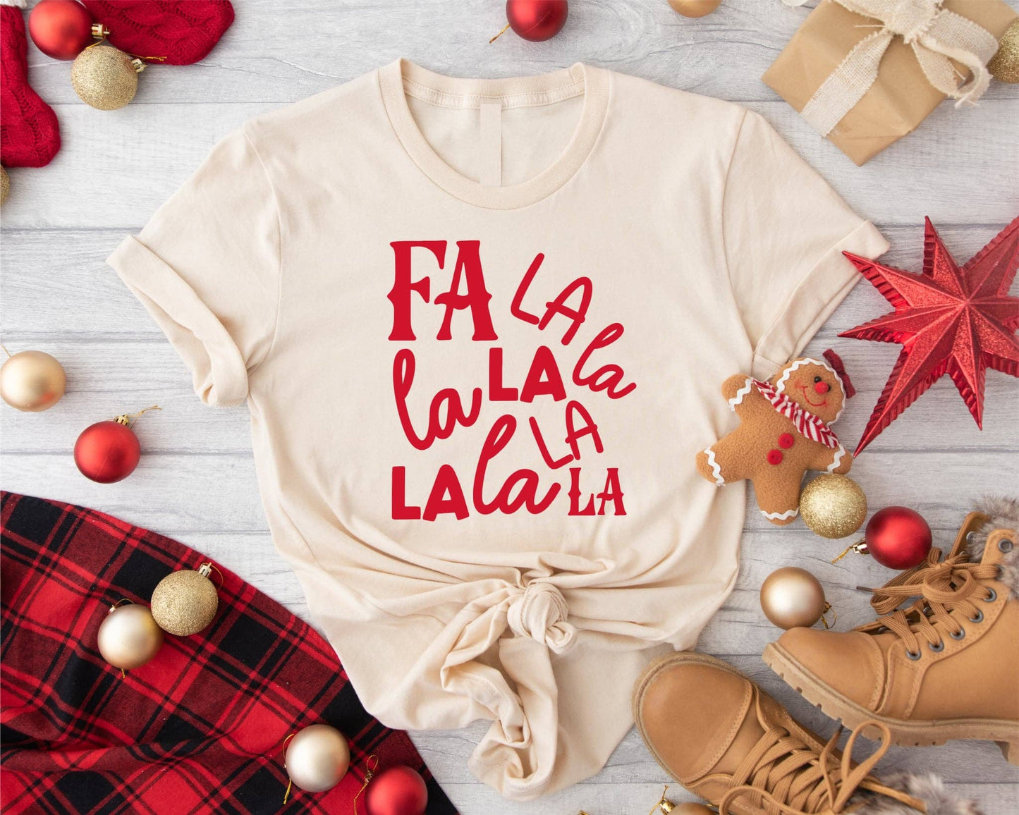 Fa La La Cream Graphic Tee