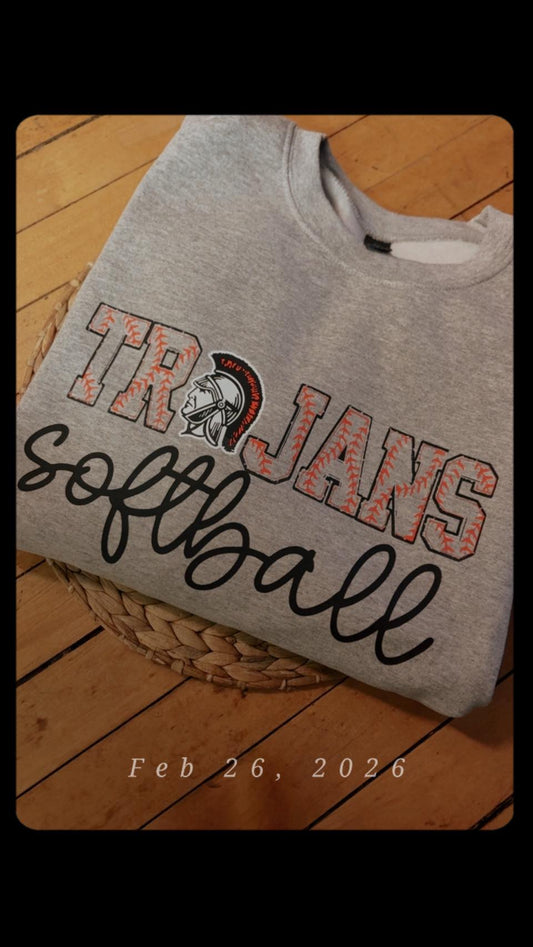 Trojan Softball Stitches Apparel