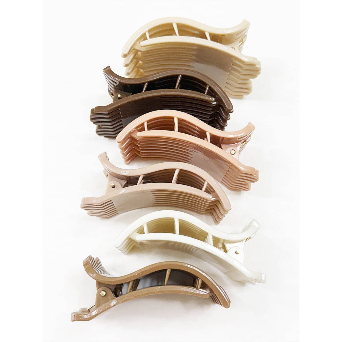 Neutral Colors of Flat Hair Clips