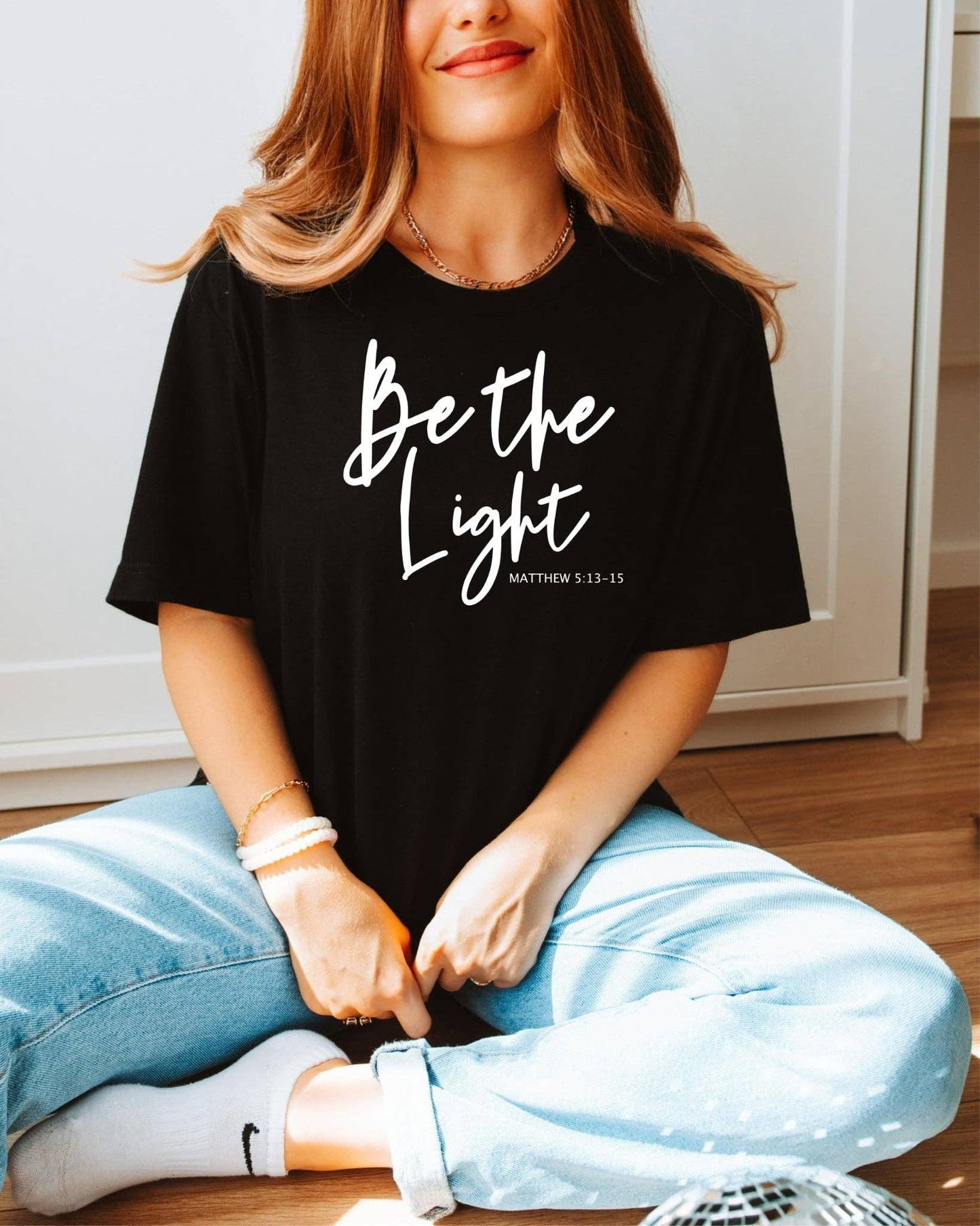 Be The Light Black Graphic Tee