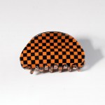 Orange and Black Hair Claw Clip