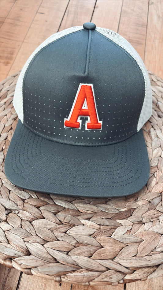 Orange A 3D Snapback Hat