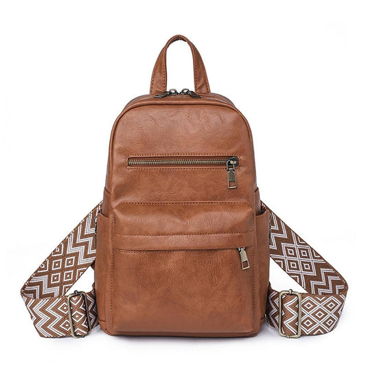 Multi Color Strap Backpack
