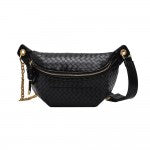 Woven Cross Body Tote Bag