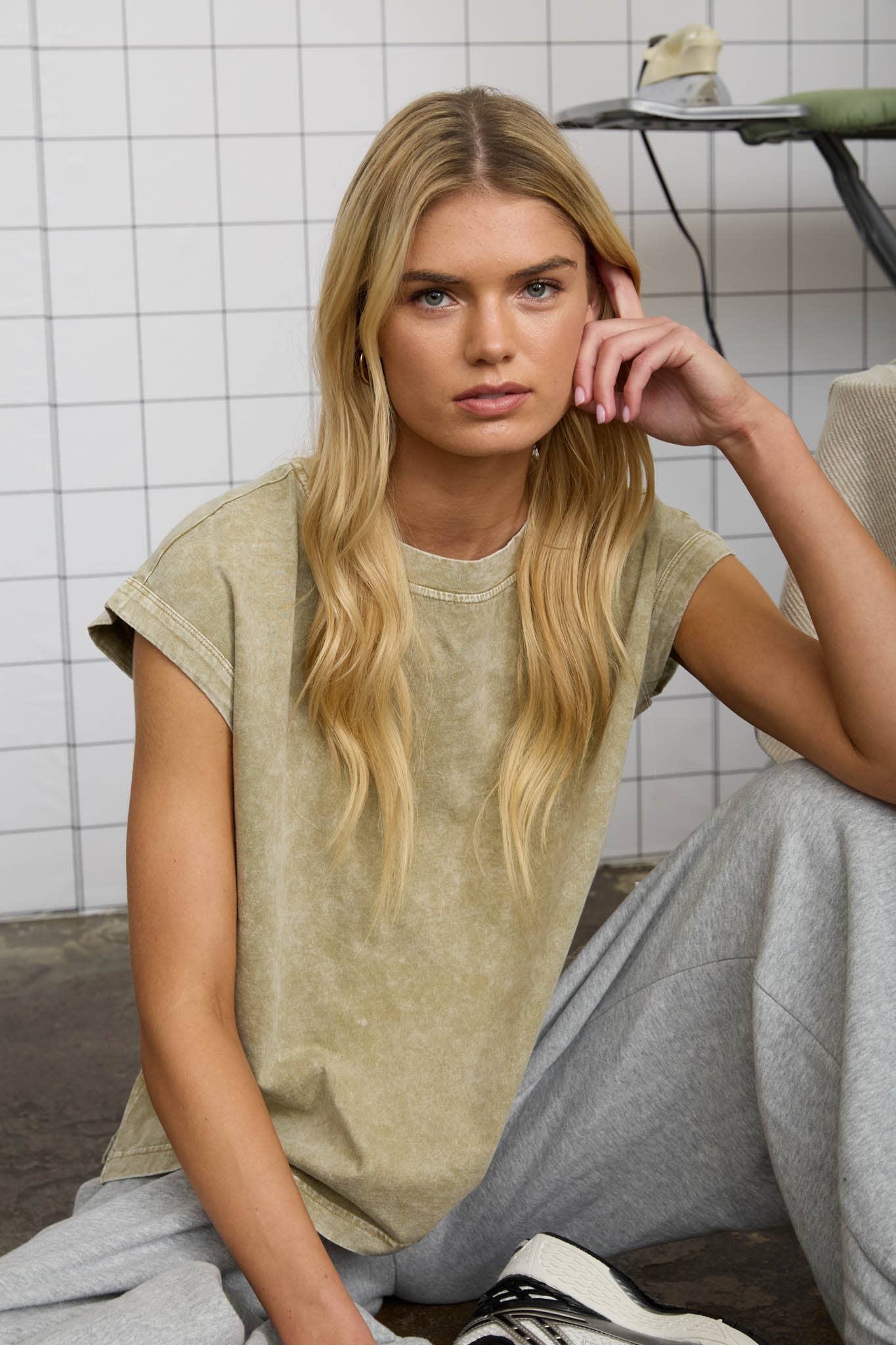 Washed Knit Tee