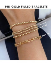 14K Gold Filled Bead Bracelet