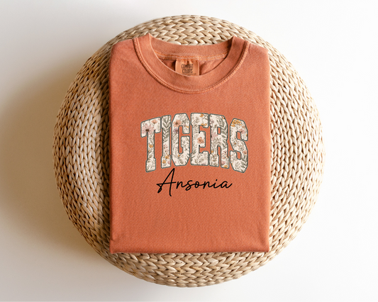 Ansonia Tigers Floral Apparel