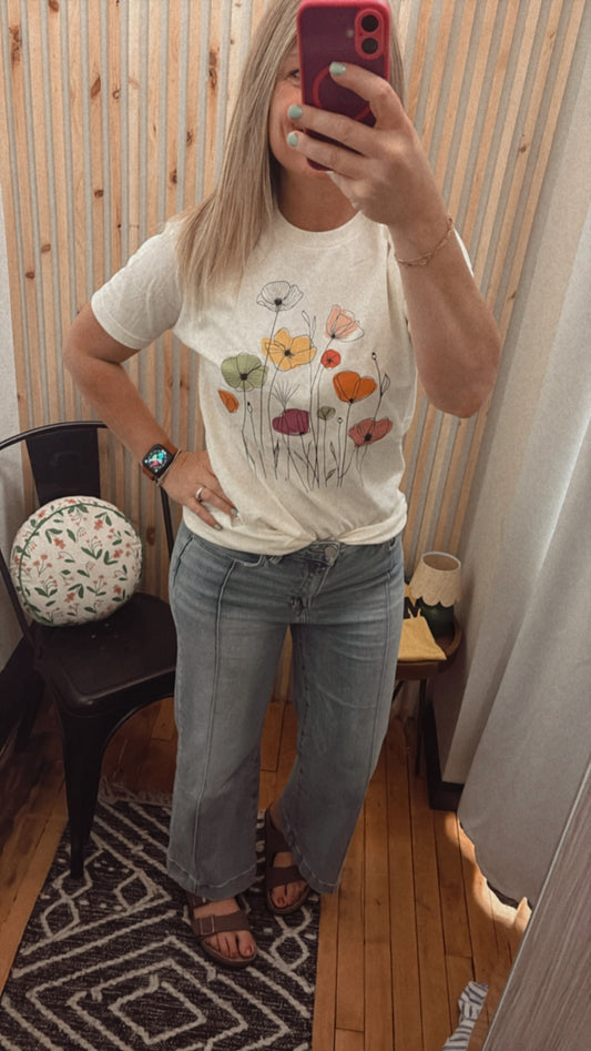 Wild Poppies Floral Tee