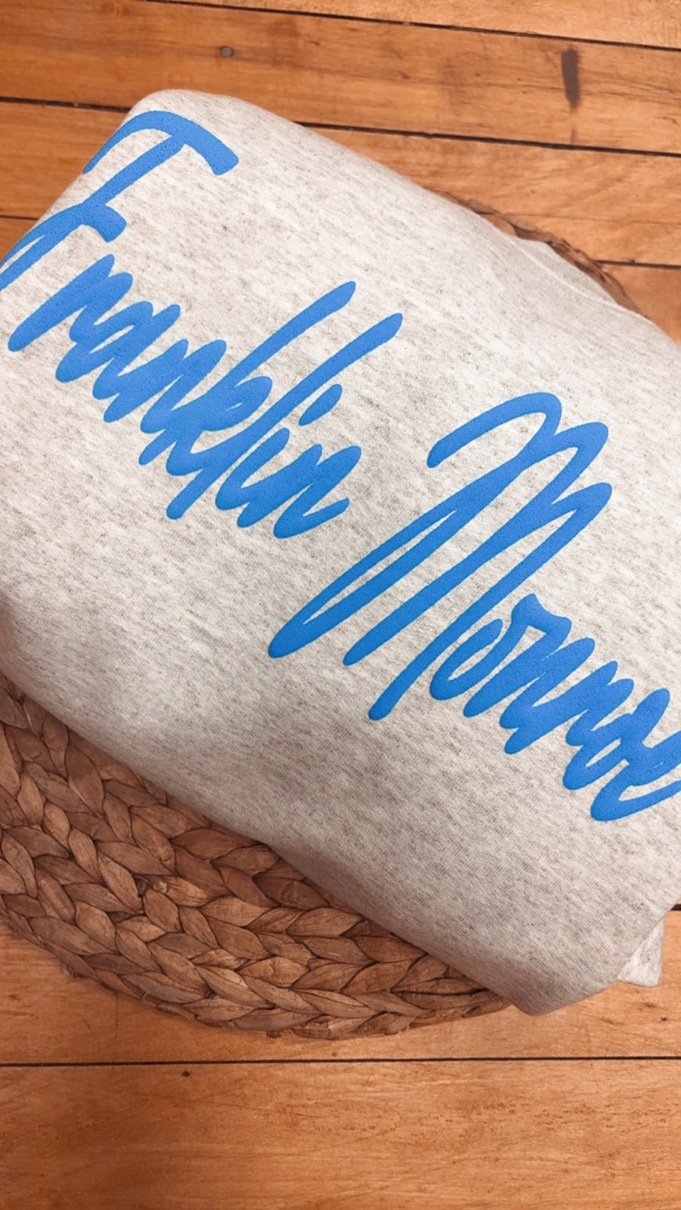 Franklin Monroe Script Puff Spiritwear Sweatshirt