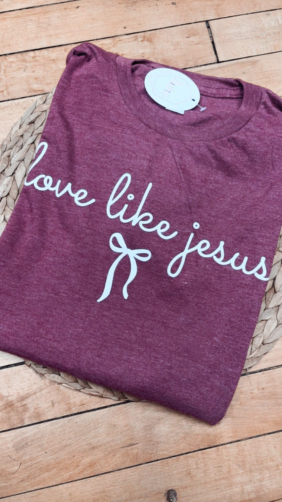 Love Like Jesus Bow Tee