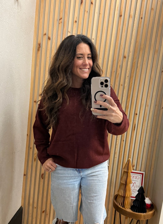 Front Seam Sweater