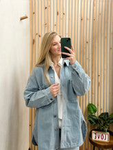 Plus Size Denim Shacket