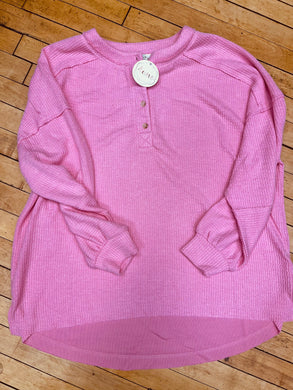 Plus Button Henley Top