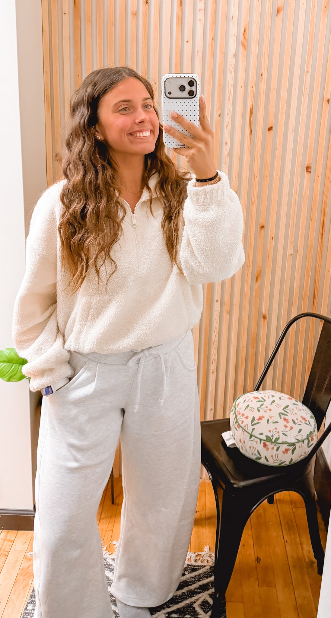 Fleece Baggy Barrel Mid Rise Sweats