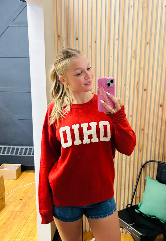 Ohio Embroidered Sweater