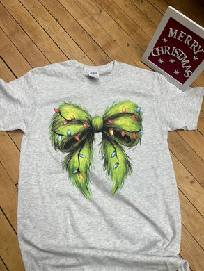 Grinch Bow Tee