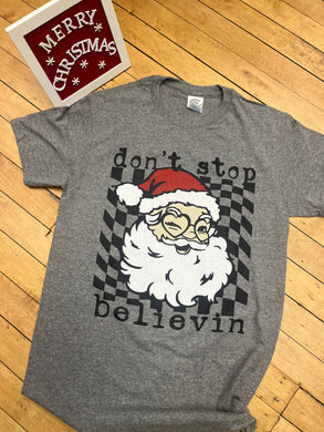 Don't Stop Believin' Santa Tee