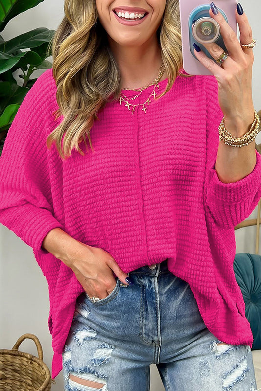 Pink Waffle Top
