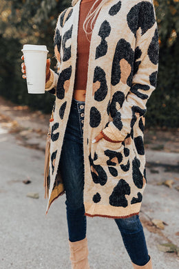 Leopard Open Cardigan