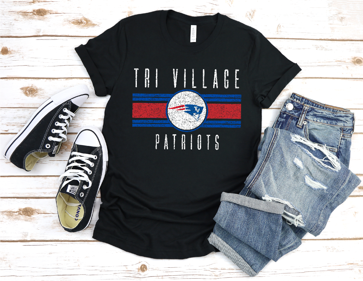 Tri Village Patriots Vintage Lines Apparel