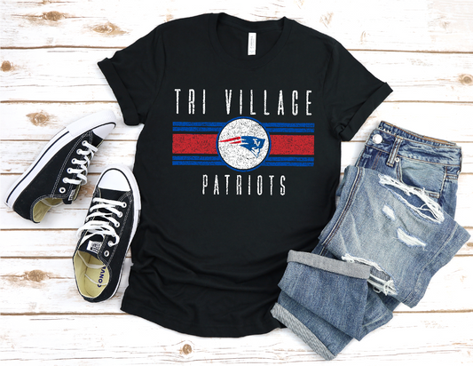 Tri Village Patriots Vintage Lines Apparel