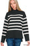 Striped Mock Neck Sweater