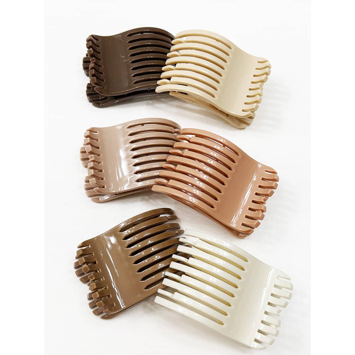 Neutral Colors of Flat Hair Clips