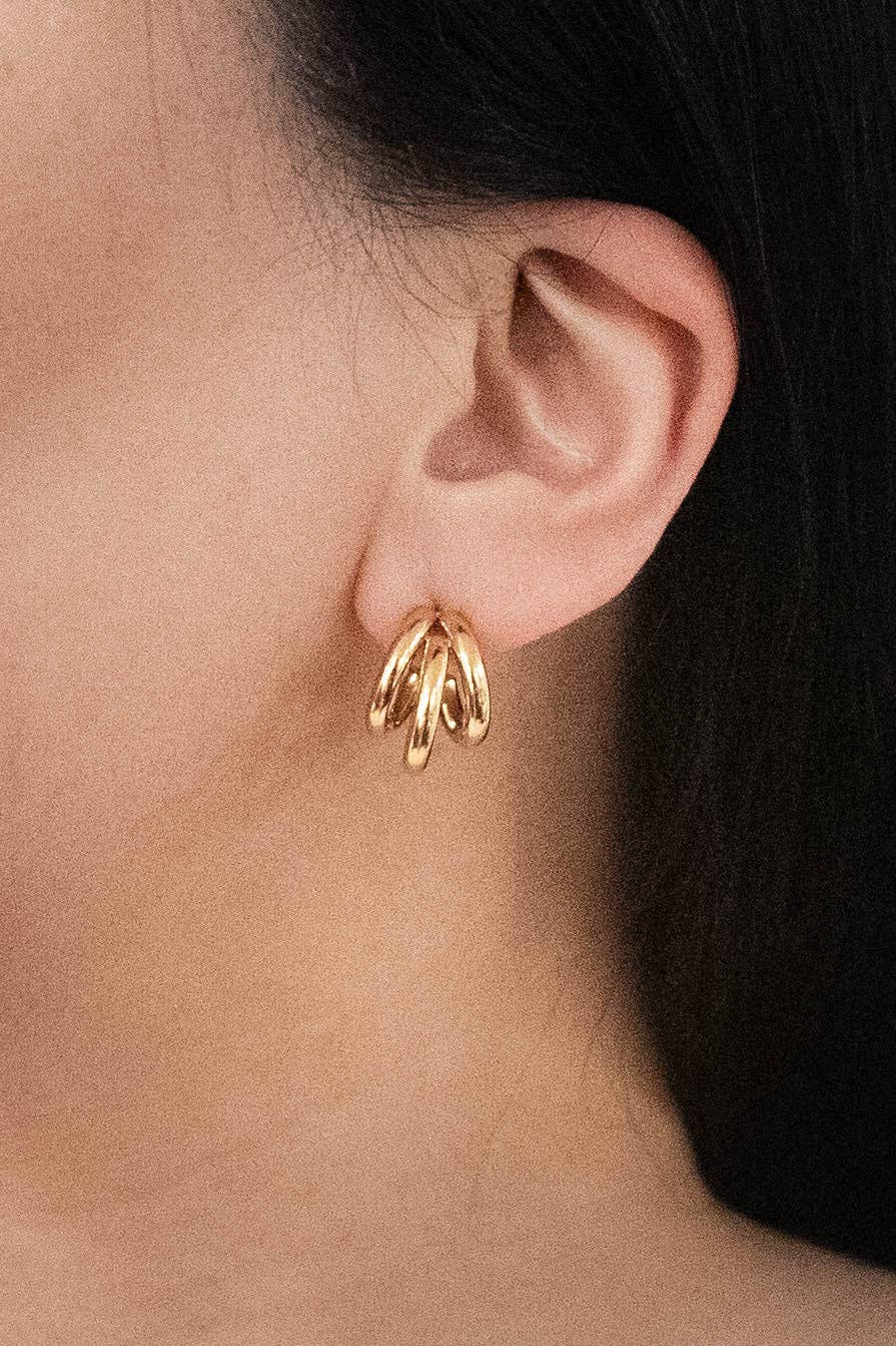 Basic Trio Huggie Hoop Earrings