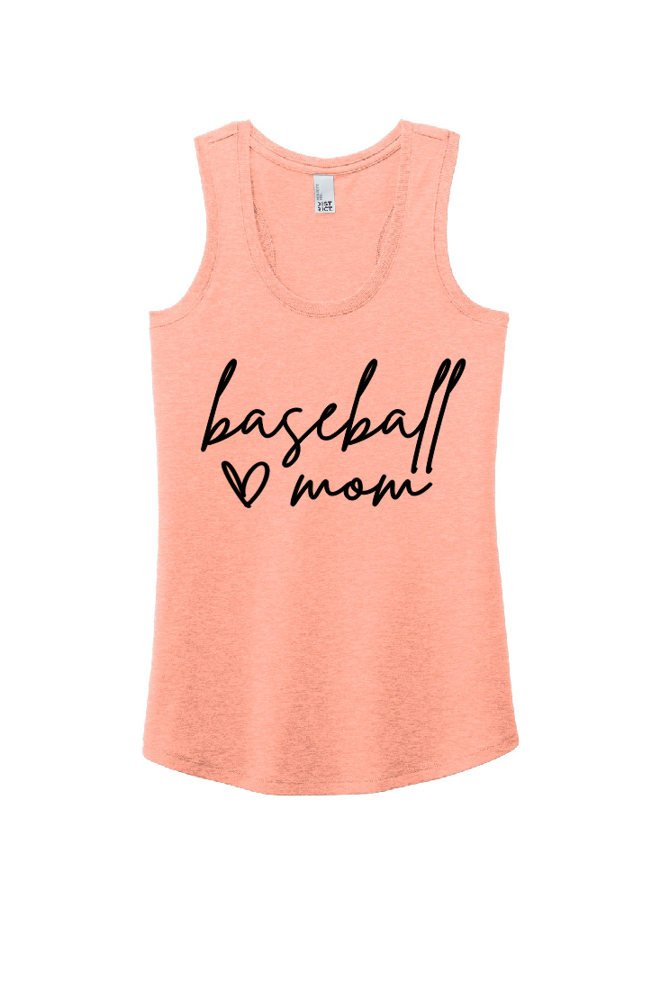 Perfect Triblend Baseball Mom Sunset Tank