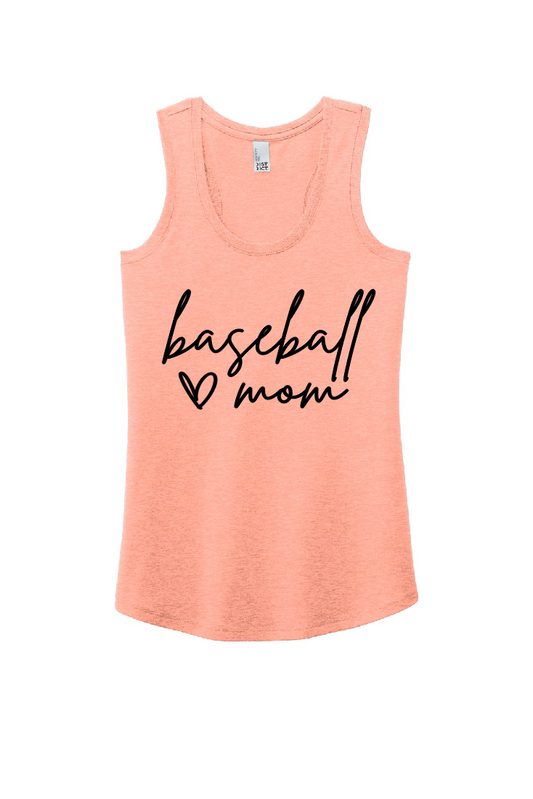 Perfect Triblend Baseball Mom Sunset Tank