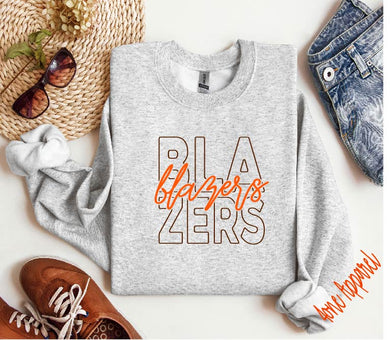 Blazers Block Script Apparel