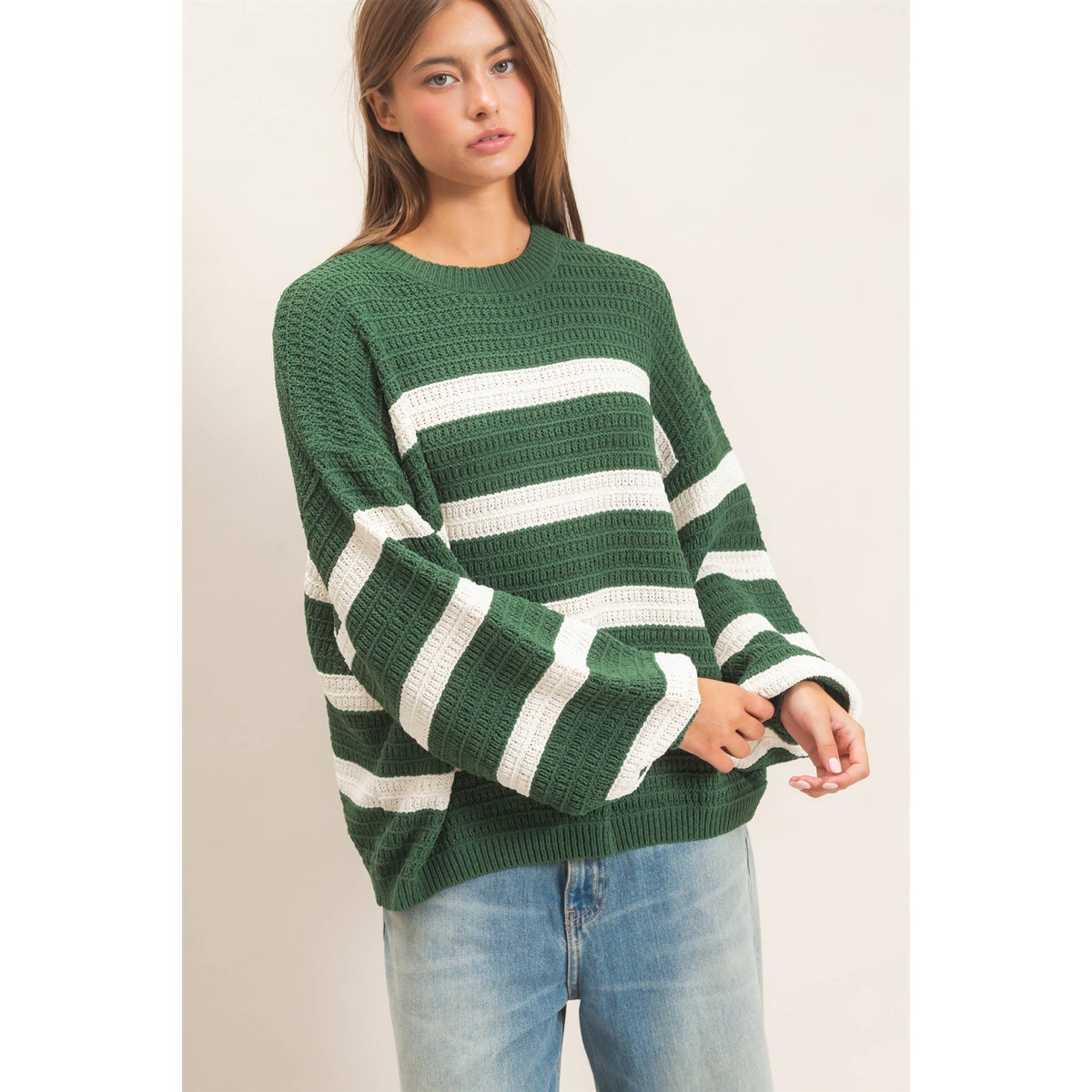 Striped Oversized Sweater