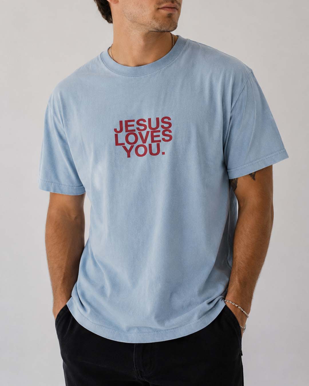 Comfort Colors Logo Tee Seaside Blue