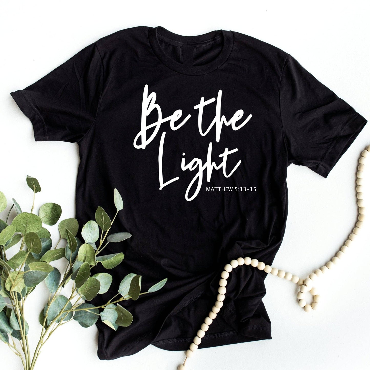 Be The Light Black Graphic Tee
