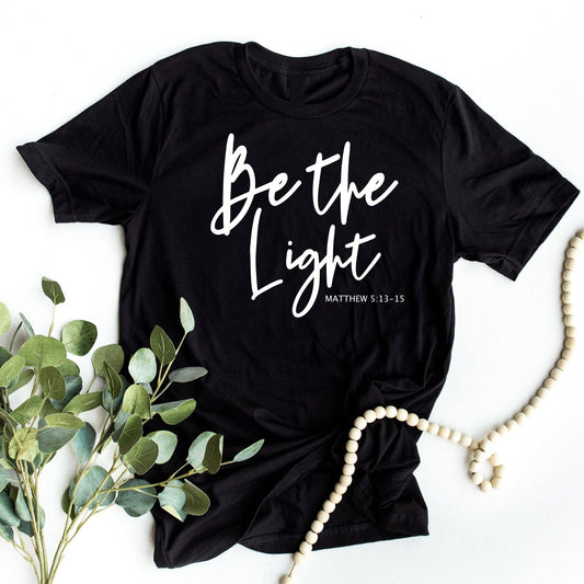 Be The Light Black Graphic Tee