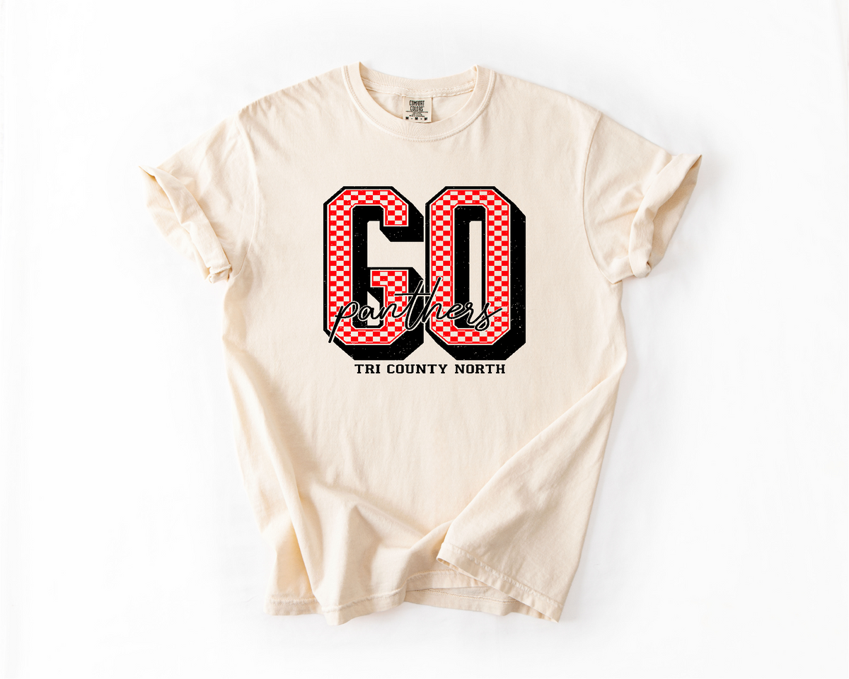Go Panthers Checkered Apparel