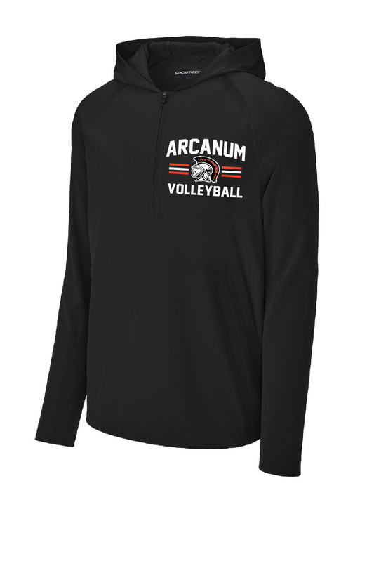 2026 Arcanum Volleyball 1/2 Zip Hooded Jacket