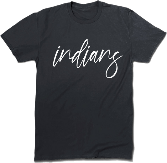 Indians Script Puff Apparel