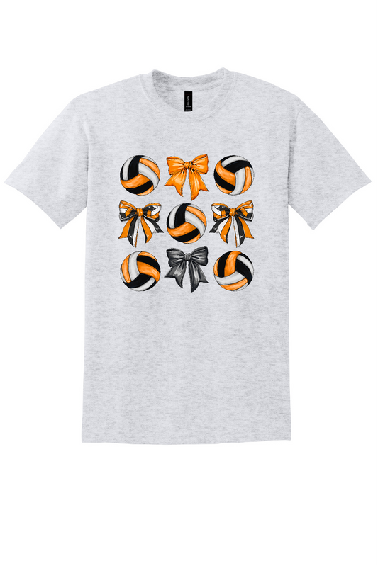 Coquette Volleyball Bow Tee