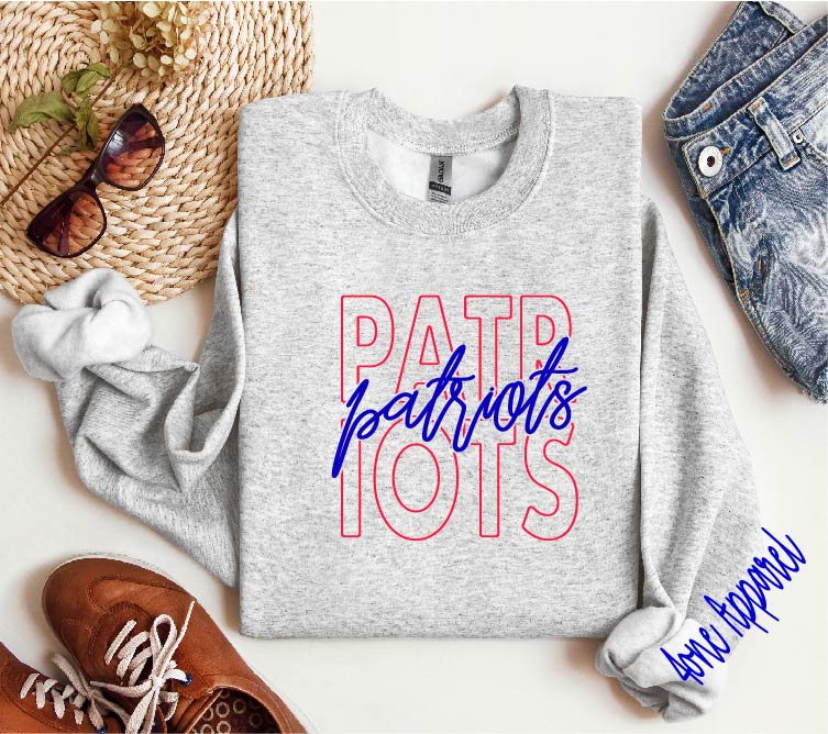 Patriots Block Script Apparel